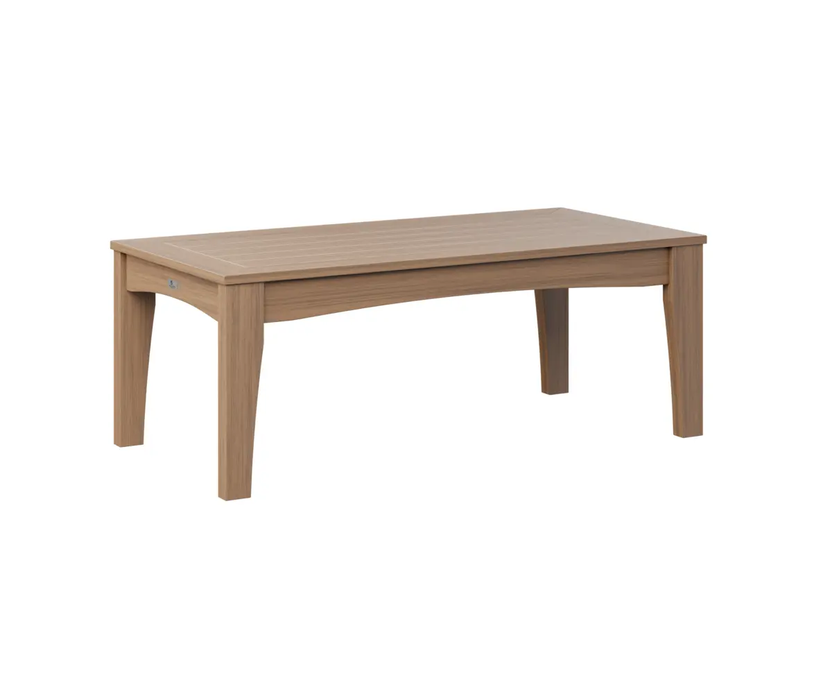 Classic Terrace Rectangular Coffee Table Antique Mahogany Poly