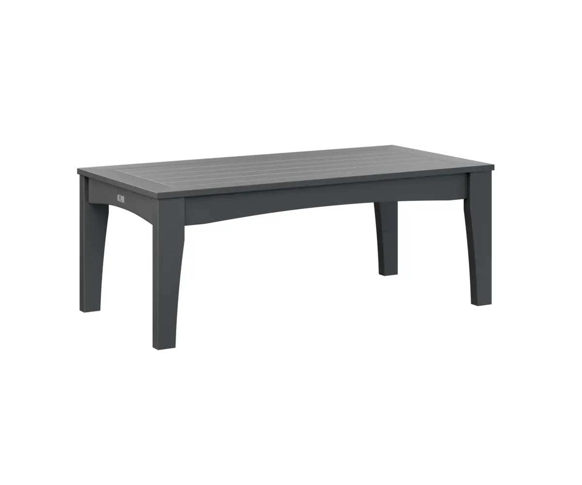 Classic Terrace Rectangular Coffee Table Black Poly
