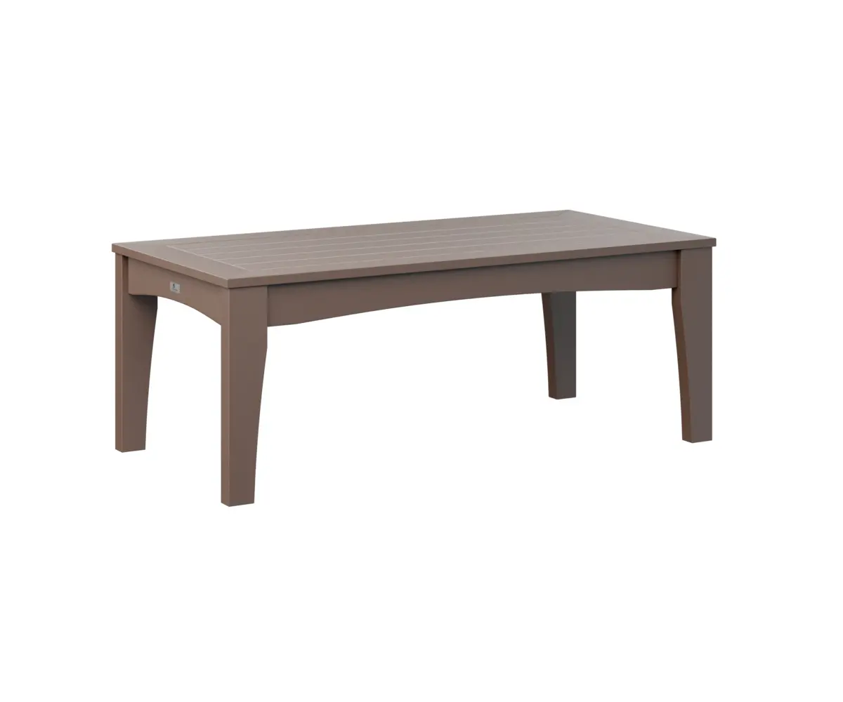 Classic Terrace Rectangular Coffee Table Chocolate Brown Poly