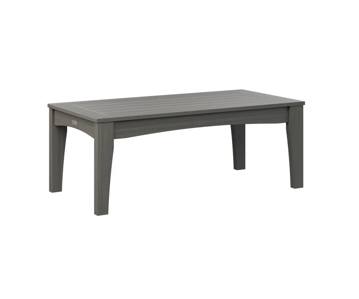Classic Terrace Rectangular Coffee Table Dark Grey Poly