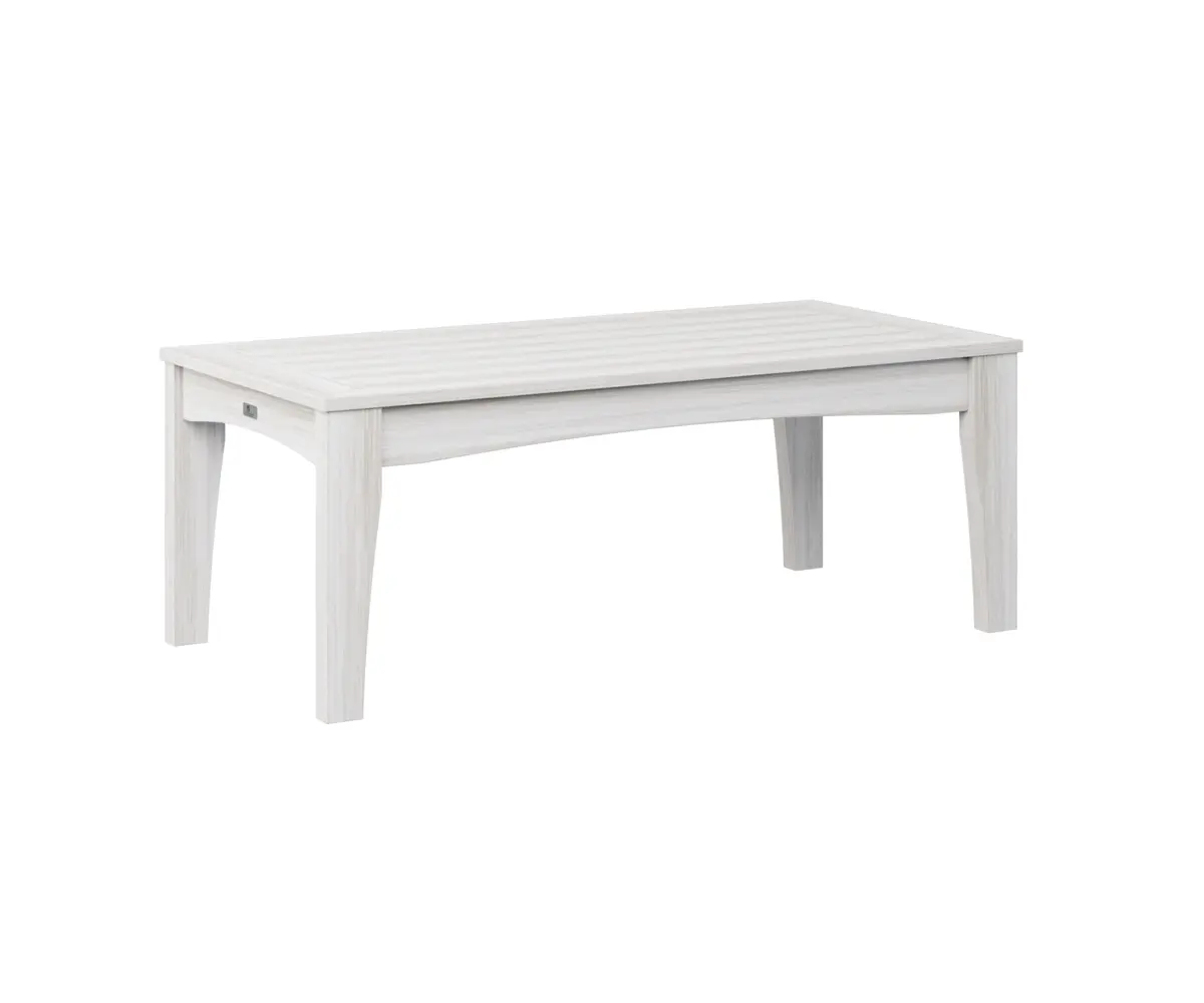 Classic Terrace Rectangular Coffee Table Seashell Poly