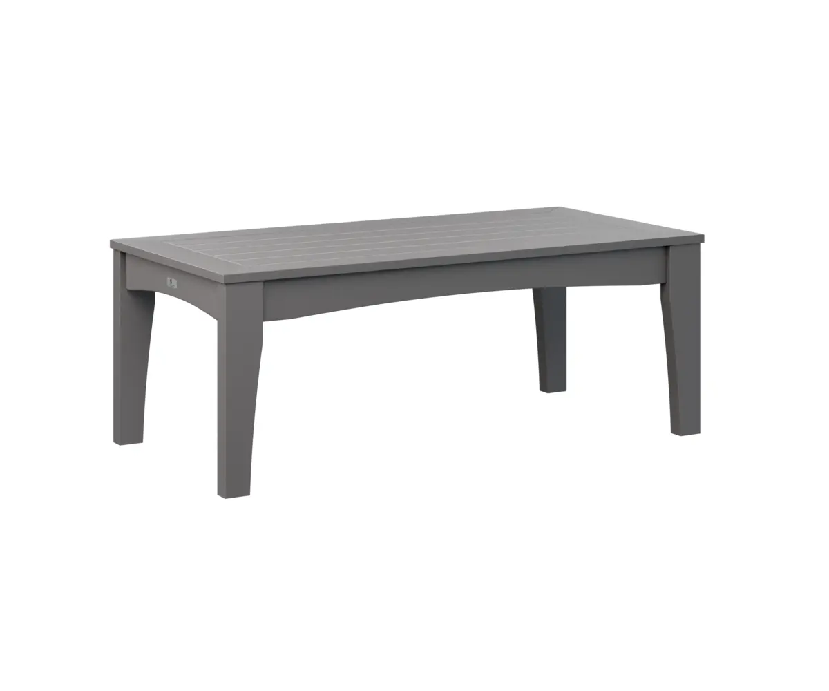 Classic Terrace Rectangular Coffee Table Smoke Grey Poly