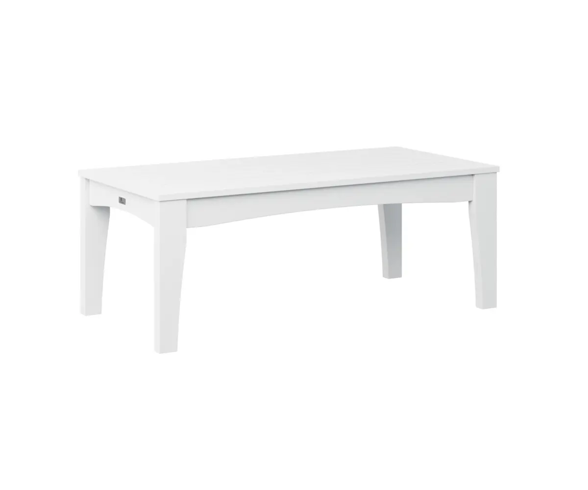 Classic Terrace Rectangular Coffee Table White Poly