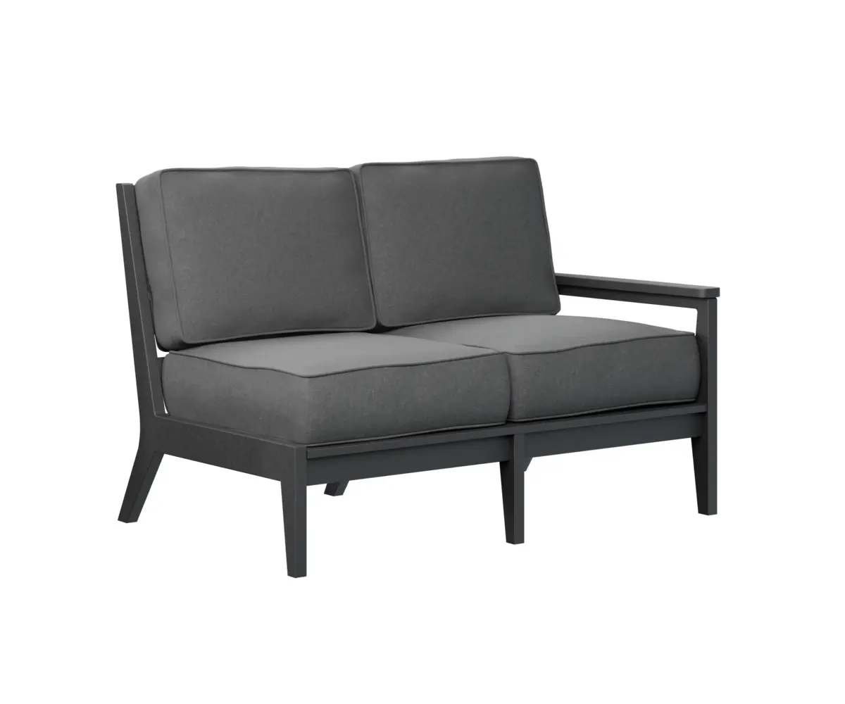 Mayhew Left Arm Sectional Loveseat Black