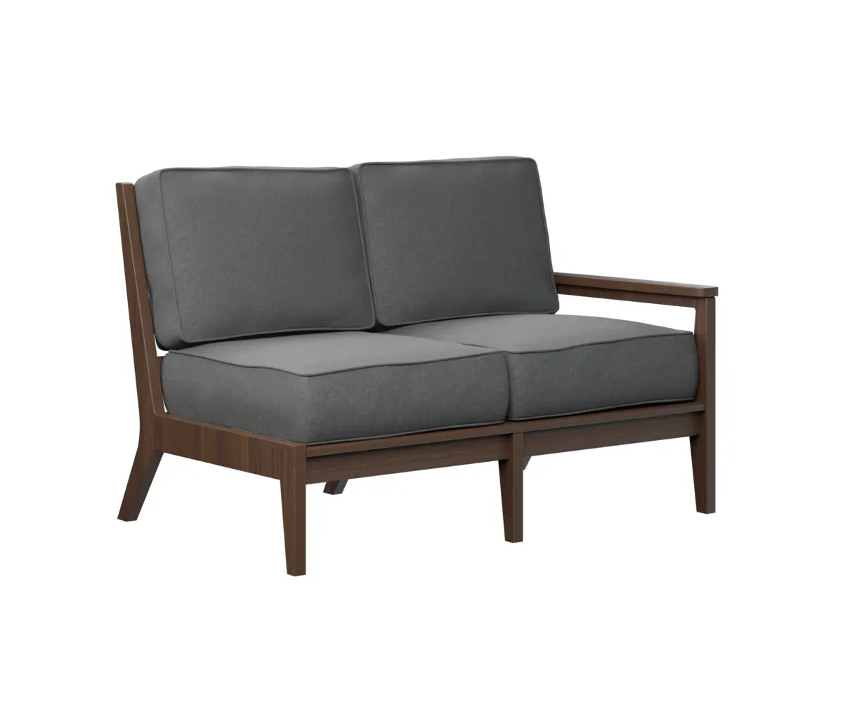 Mayhew Left Arm Sectional Loveseat Brazilian Walnut