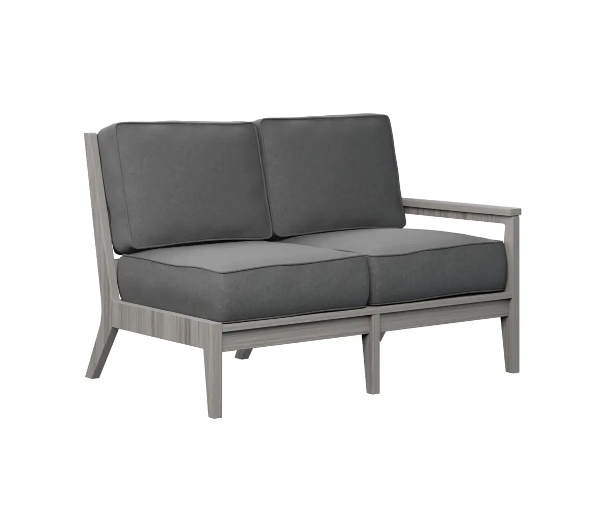 Mayhew Left Arm Sectional Loveseat Driftwood Grey