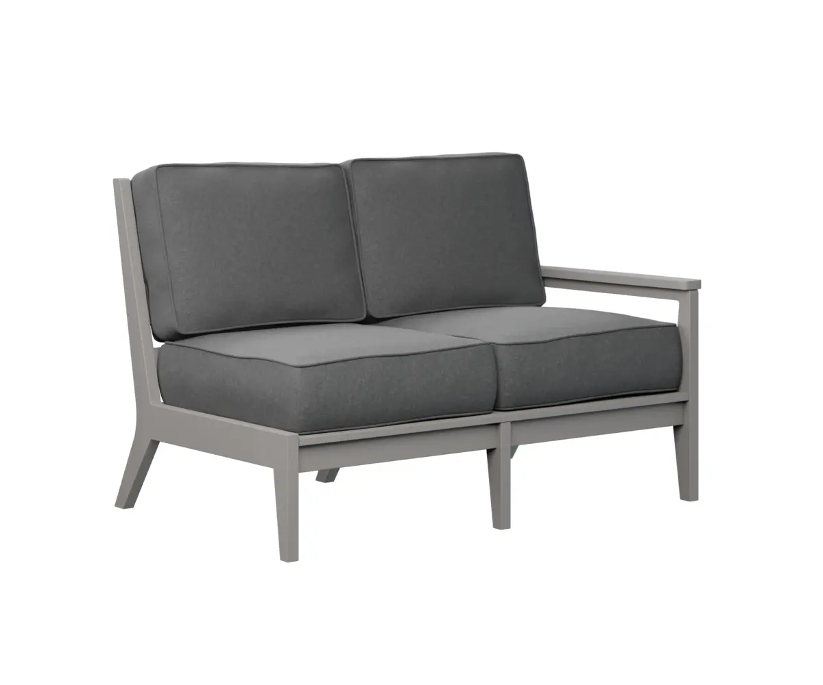 Mayhew Left Arm Sectional Loveseat Light Grey