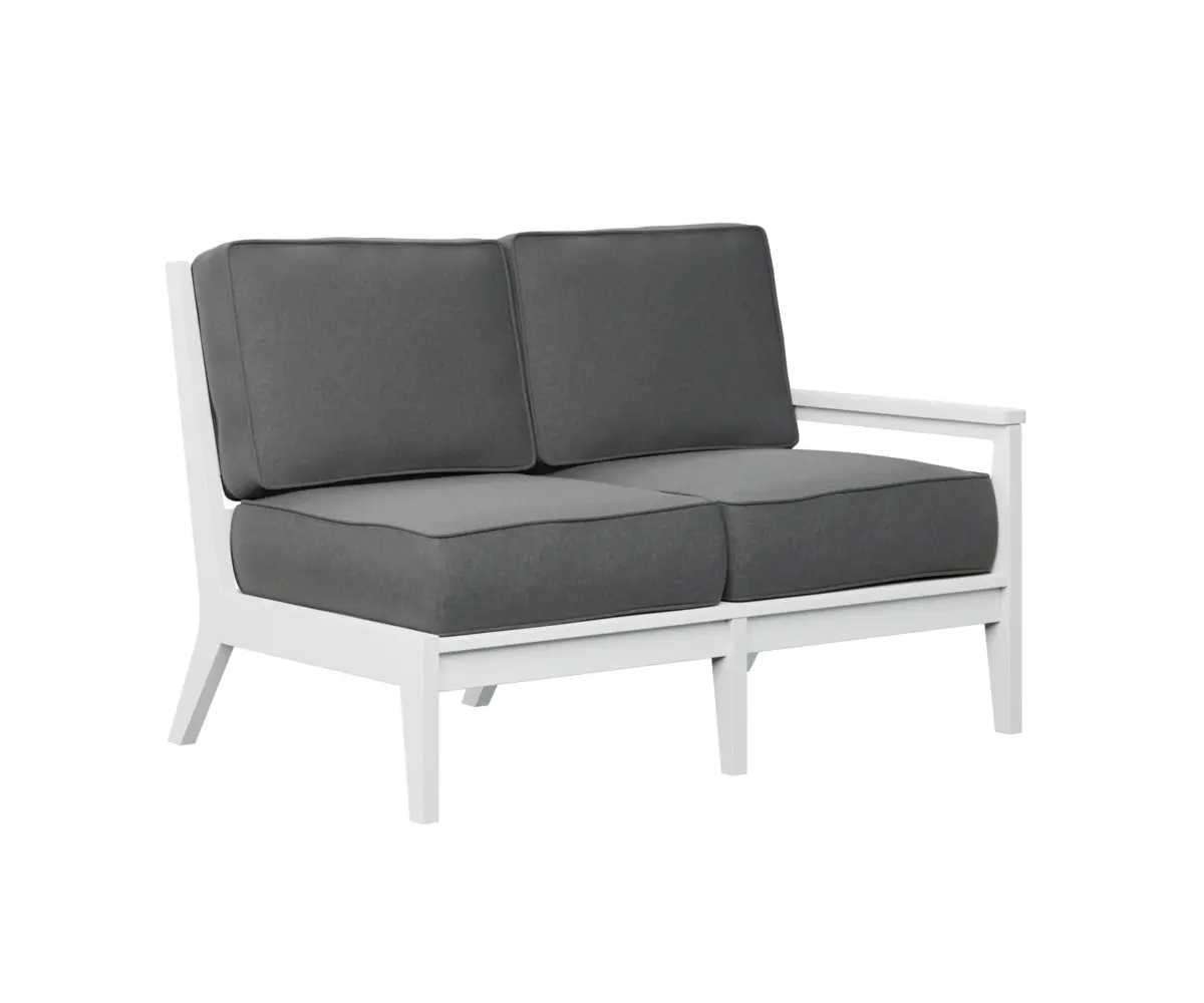 Mayhew Left Arm Sectional Loveseat White