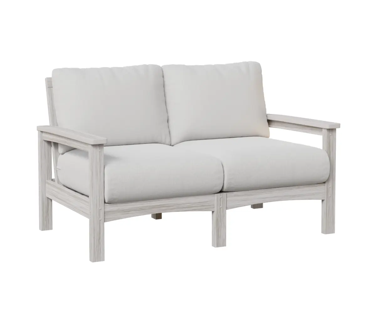 Camden Loveseat Seashell White Cushion