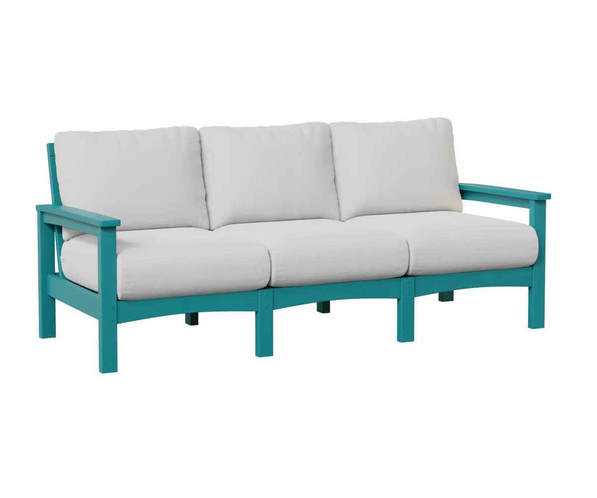 Camden Sofa Aruba Blue White Cushion