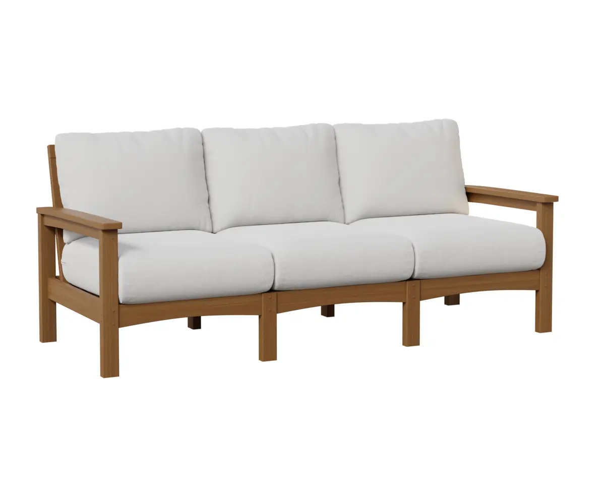 Camden Sofa Natural Teak White Cushion