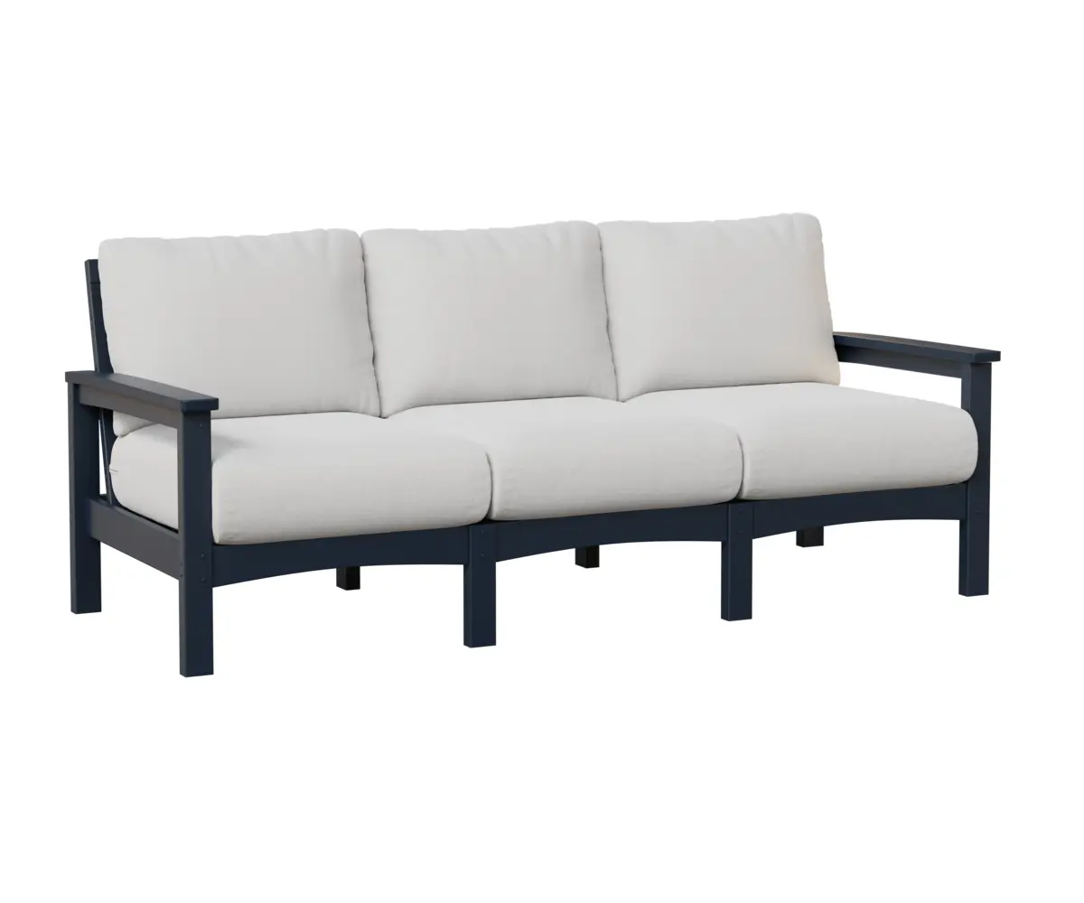 Camden Sofa Navy Blue White Cushion