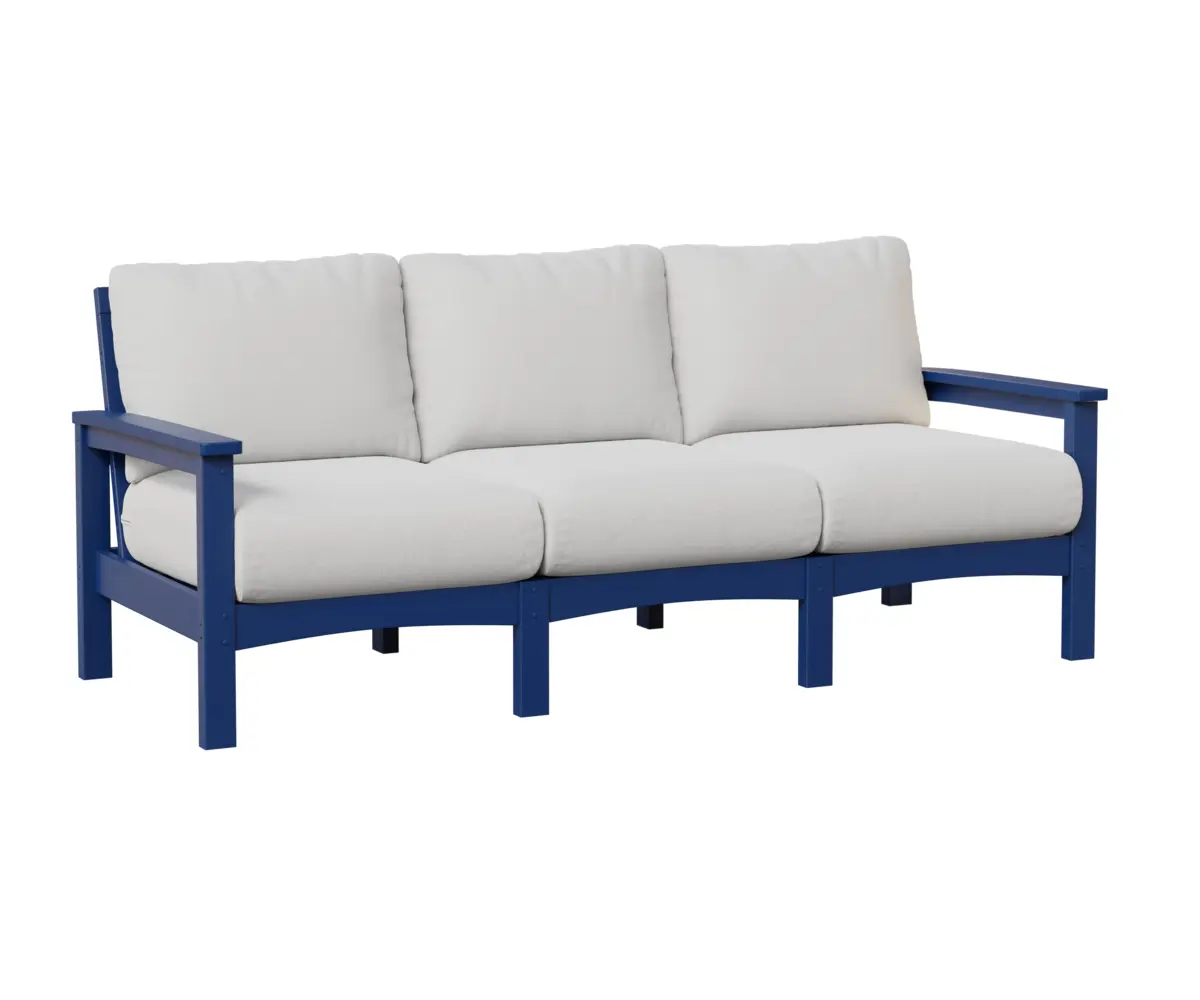 Camden Sofa Pacific Blue White Cushion