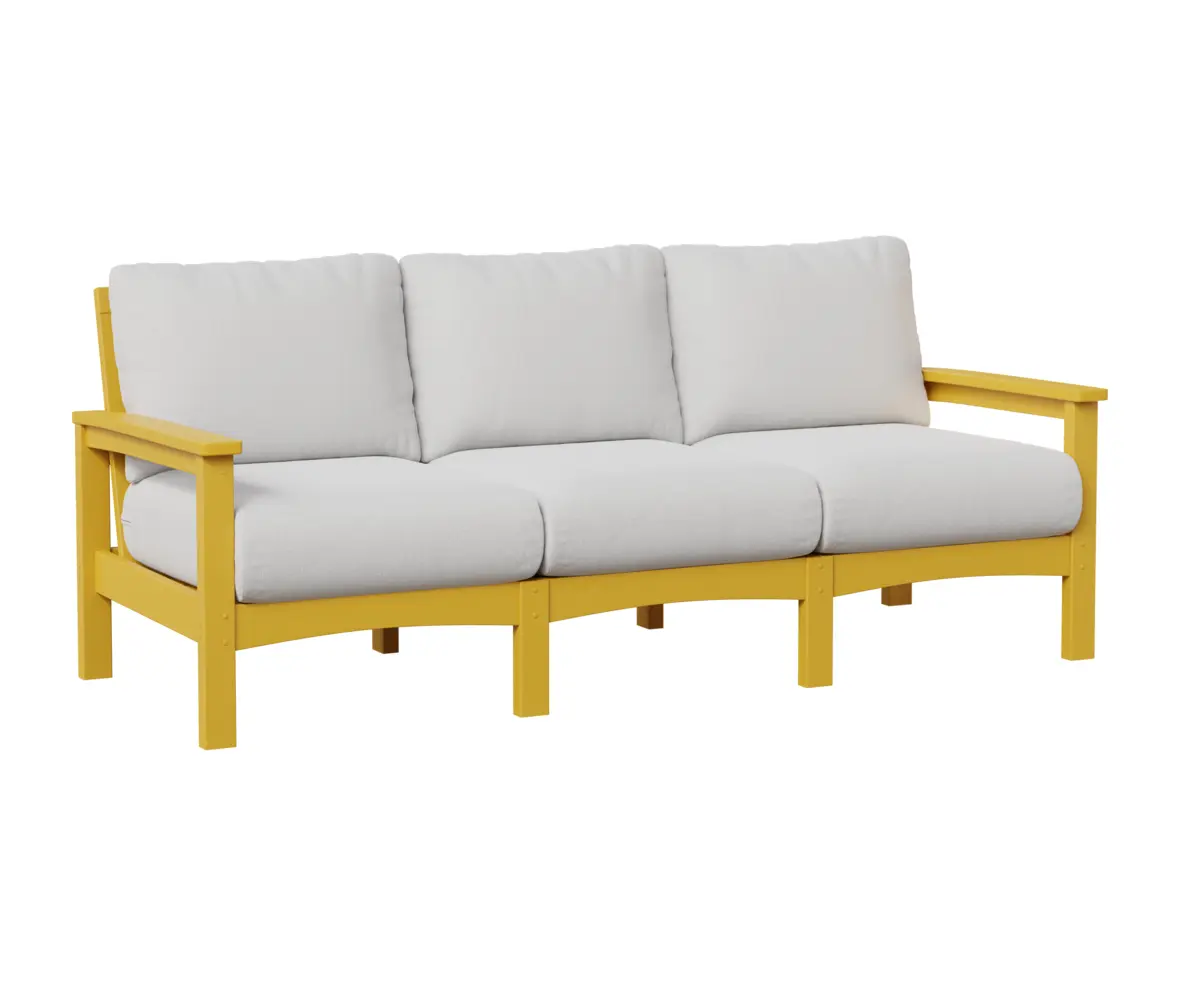 Camden Sofa Sunburst Yellow White Cushion