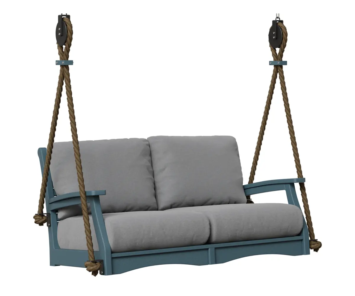 Classic Terrace Loveseat Swing Slate
