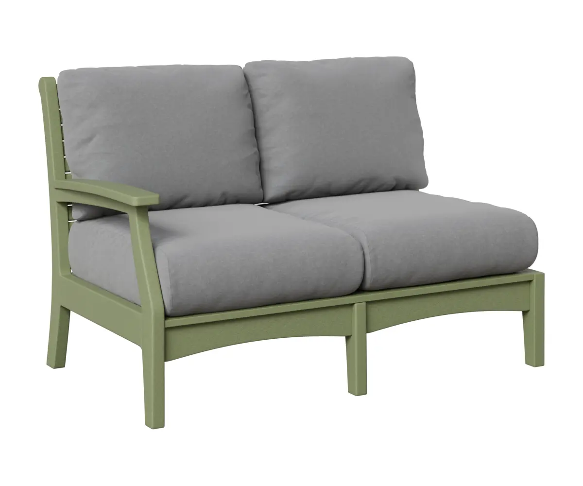 Classic Terrace Right Arm Sectional Loveseat Sage