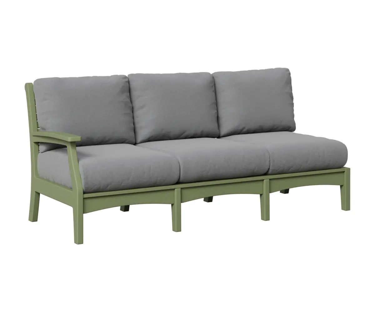 Classic Terrace Right Arm Sectional Sofa Sage